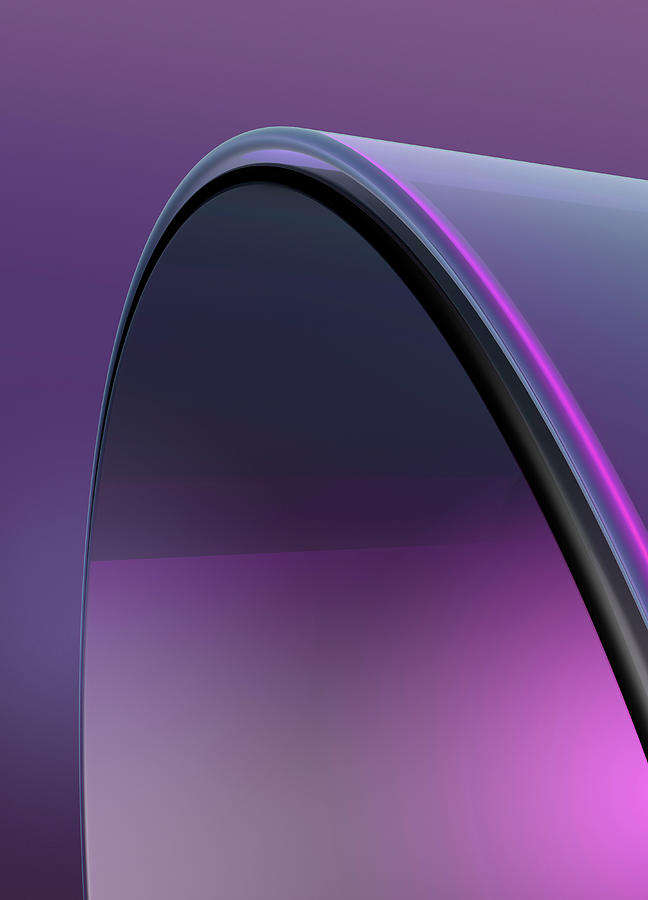 Abstract Purple Curve Photograph by Ikon Images