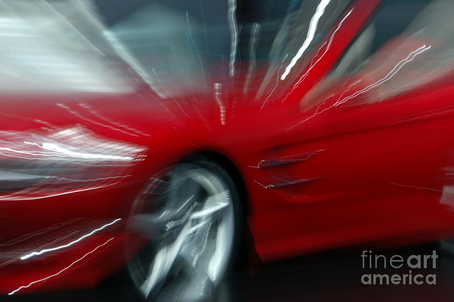 Abstract Red Vehicle Photograph by Randy J Heath