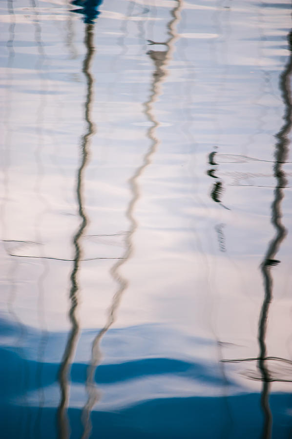 Abstract Reflections. Benalmadena  Puerto Marina  Photograph by Jenny Rainbow