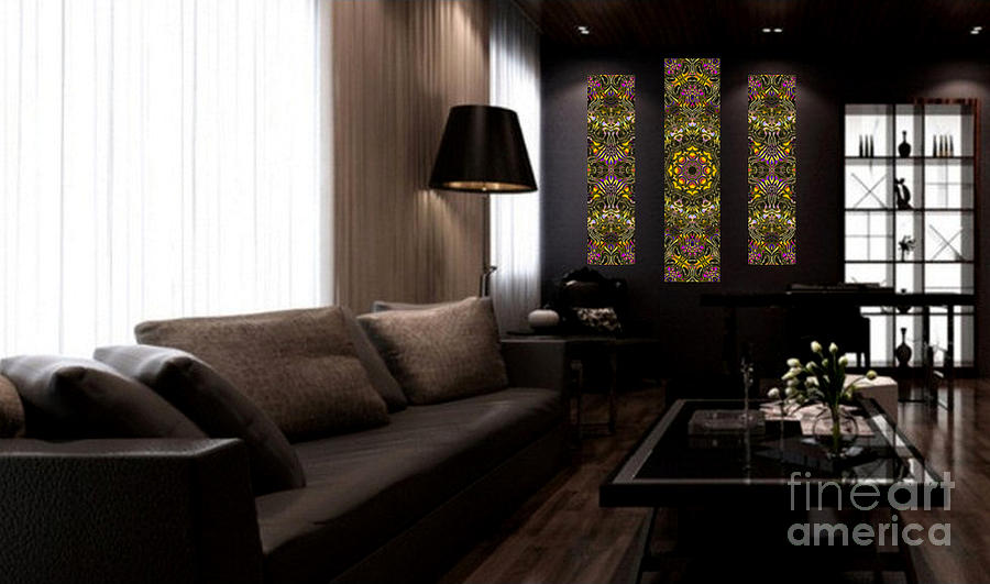 Abstract Digital Art - Abstract Rhythm - 33 - 38 - Art Ideas for Interior Design by Hanza Turgul