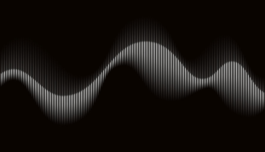 Abstract Rhythmic Sound Wave Drawing by Jobalou