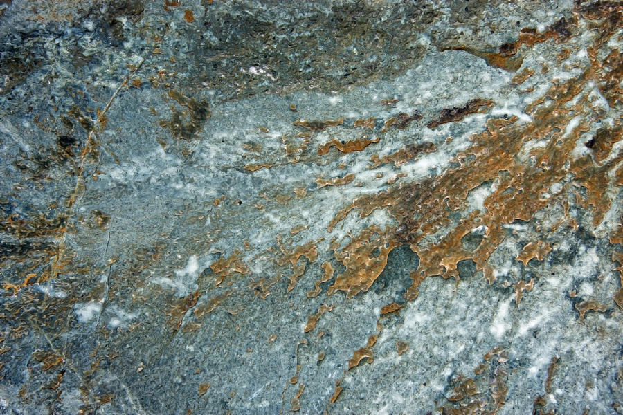 Abstract Rock in Blue Gray Brown and Gold Photograph by Brooke T Ryan