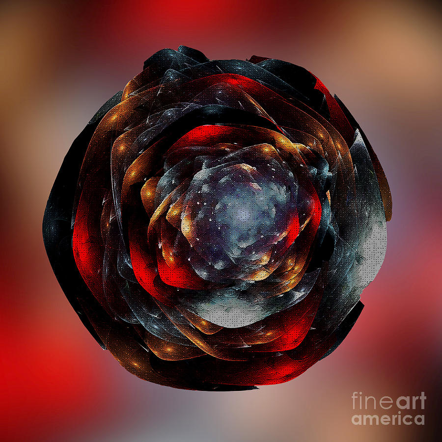 Abstract Rose Digital Art by Klara Acel