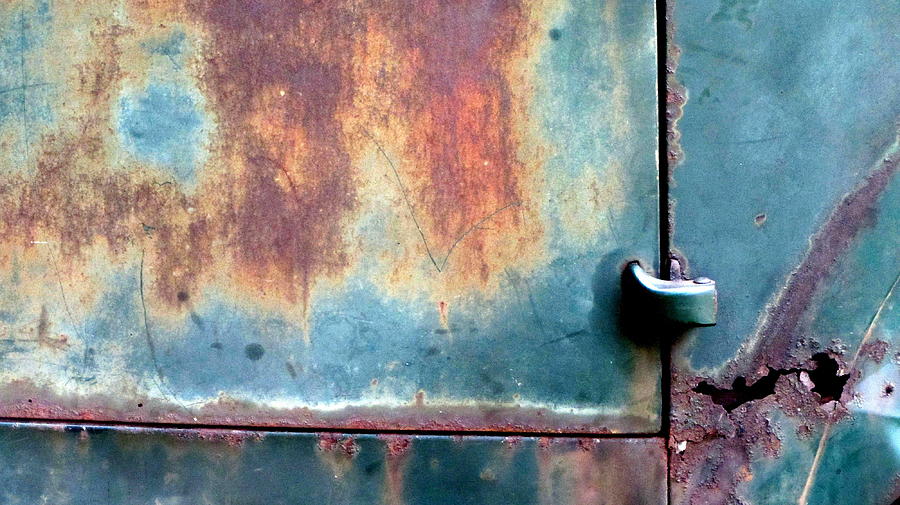 Abstract Rusty Door 2 Photograph by Anita Burgermeister