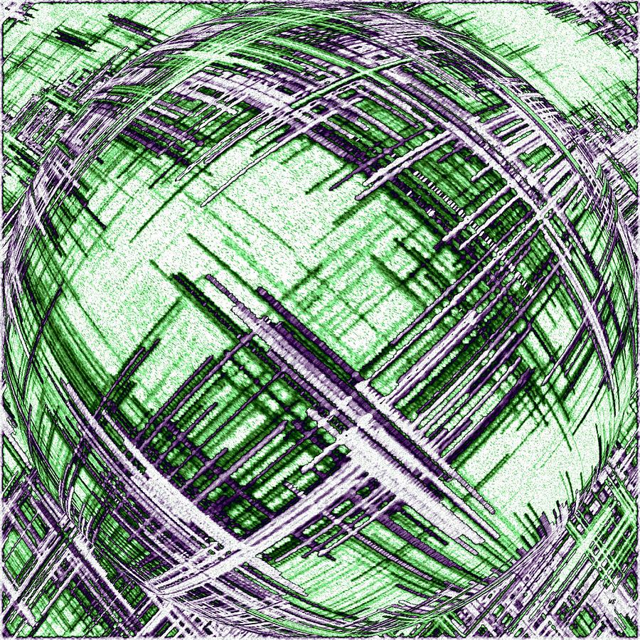 Abstract Spherical Design Digital Art by Will Borden