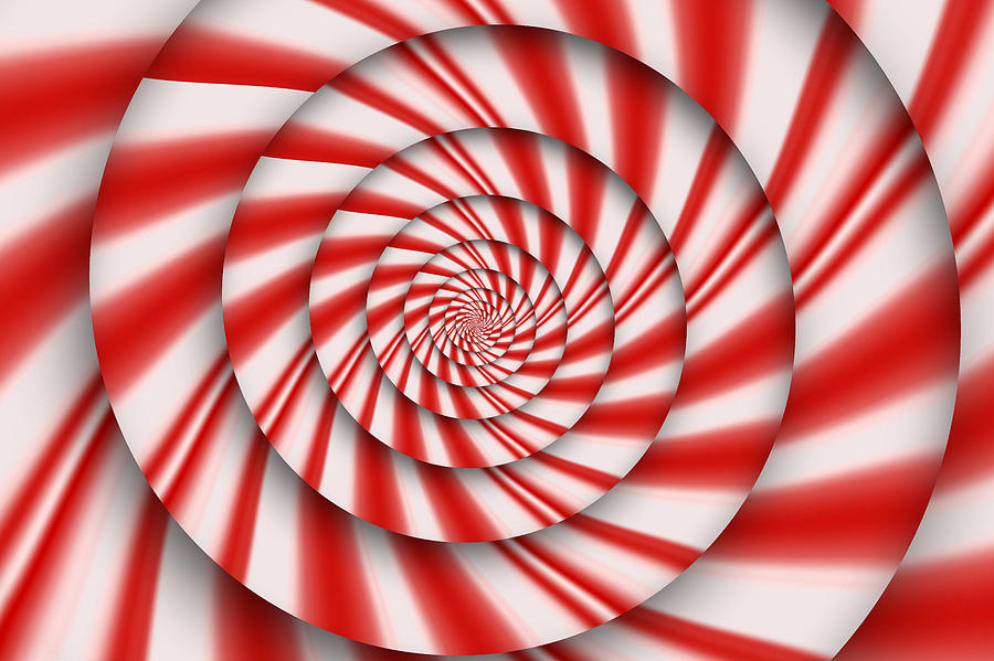 Abstract - Spirals - The power of mint Digital Art by Mike Savad