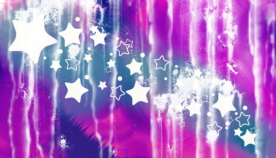 Abstract Digital Art - Abstract Star Fly by Mellisa Ward Abstract Digital Art - Abstract Star Fly by Mellisa Ward