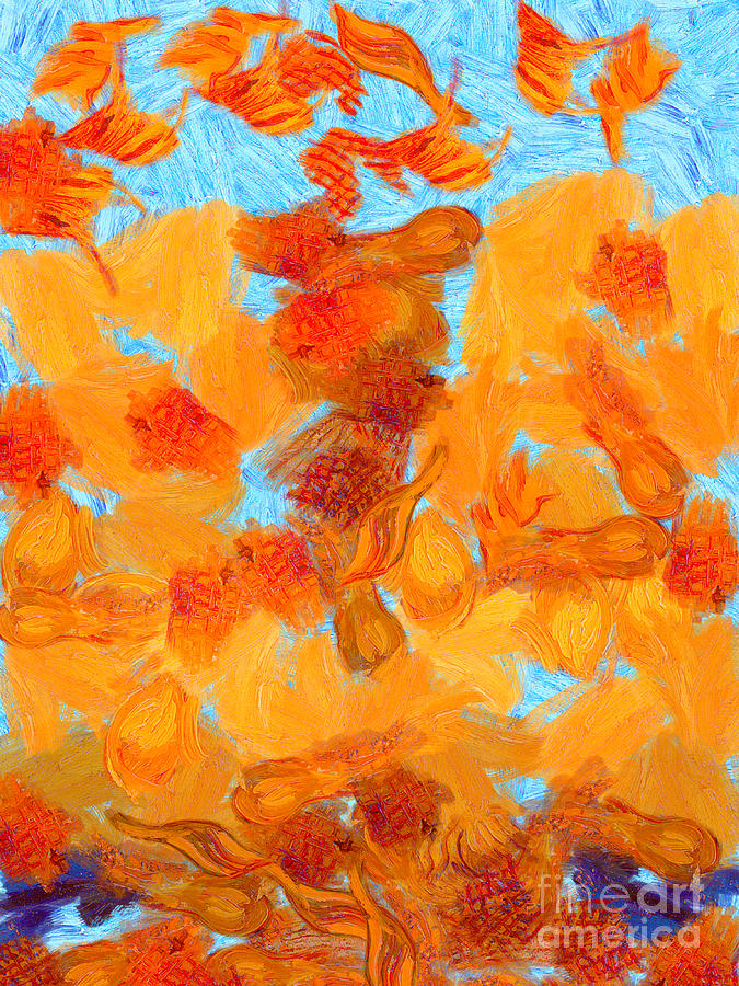 Vincent Van Gogh Painting - Abstract summer by Pixel Chimp