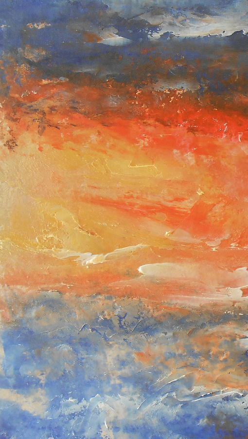 Abstract Sunset 2 Painting by Jane See
