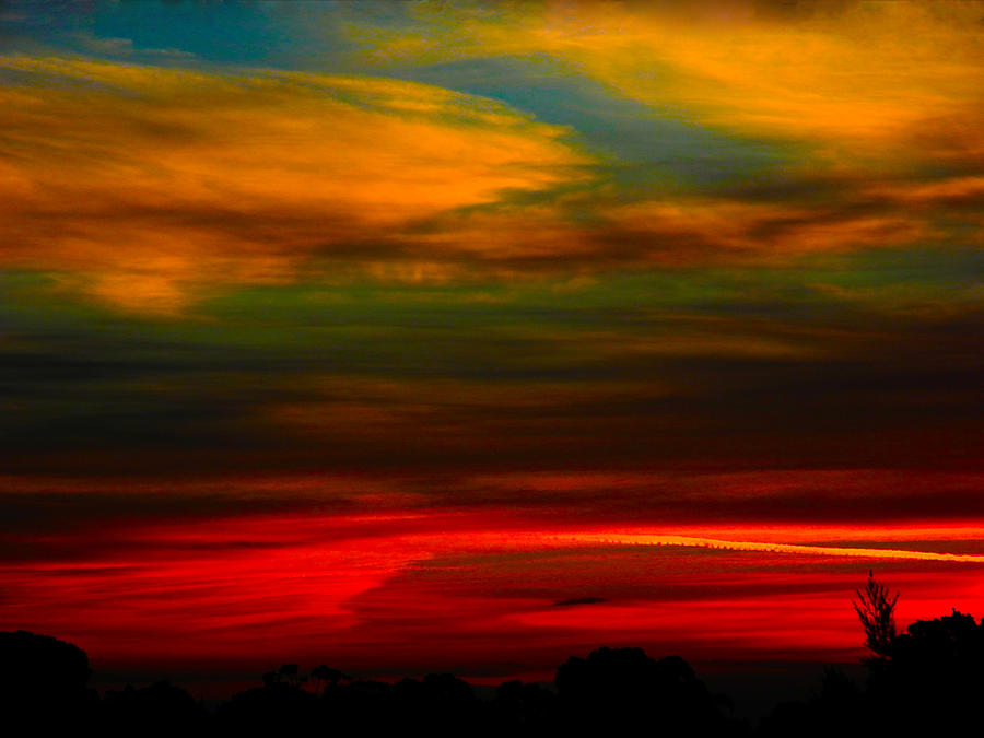 Abstract Sunset Photograph by Mark Blauhoefer