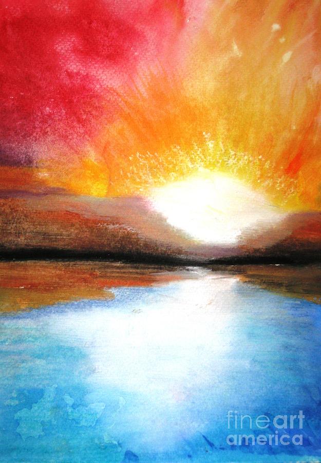 Abstract Sunset by Melissa Murphy