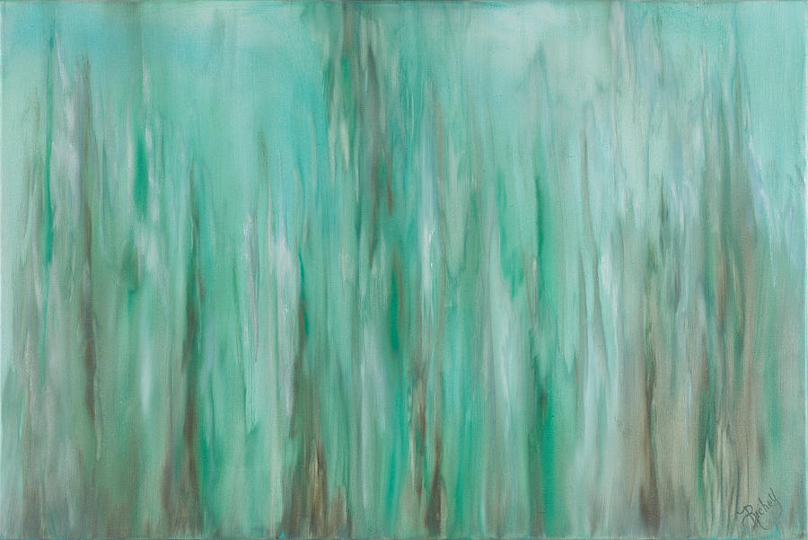Teal Painting - Abstract by Suzie Richey