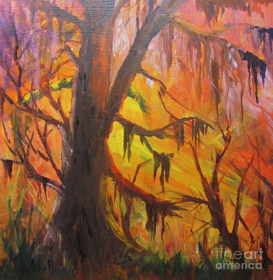 Abstract Swamp Painting by Barbara Haviland