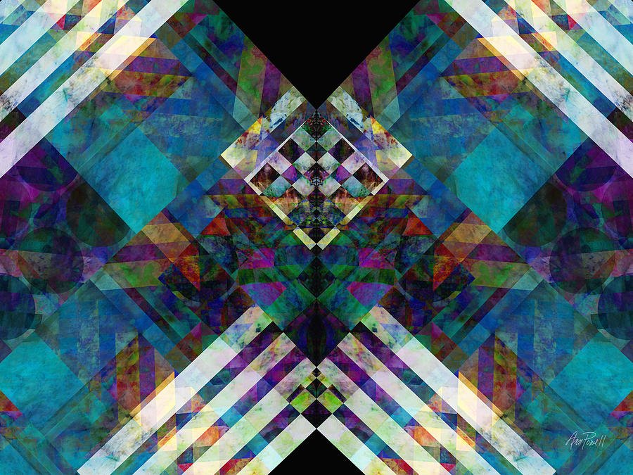 Abstract Digital Art - Abstract Symmetry  by Ann Powell