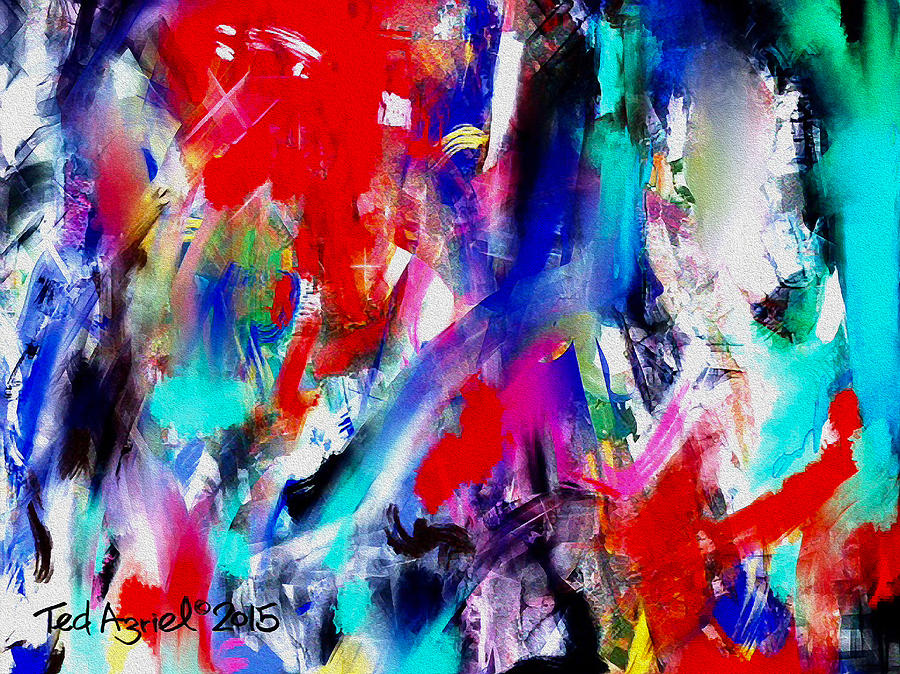 Abstract Theme Painting by Ted Azriel