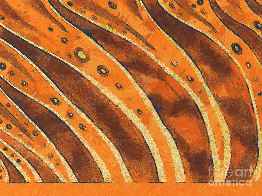 Abstract Tiger Stripes Painting