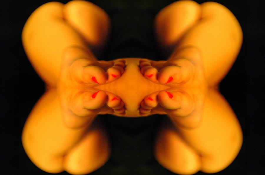 Toes Photograph - Abstract Toes by T F McDonald