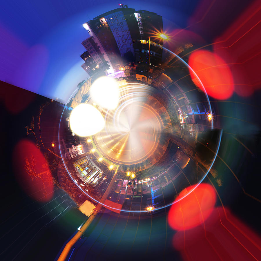 City Photograph - Abstract Town by Svetoslav Sokolov City Photograph - Abstract Town by Svetoslav Sokolov