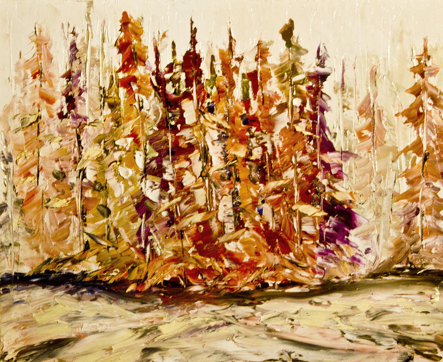 Abstract trees Painting by John Stuart Webbstock