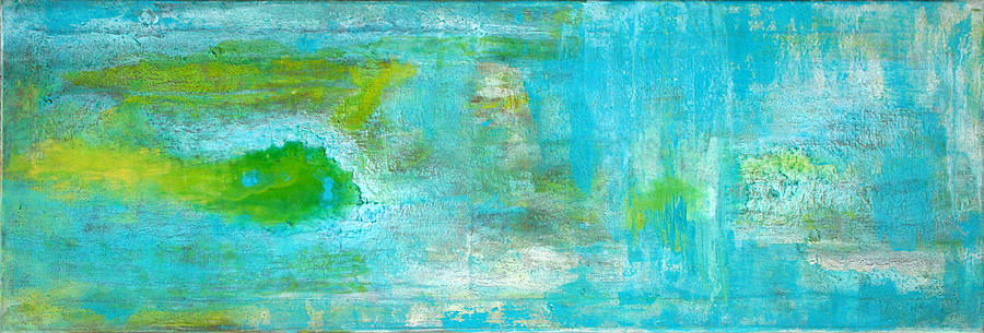Abstract Painting - Abstract turquoise  by Stephanie  Kriza