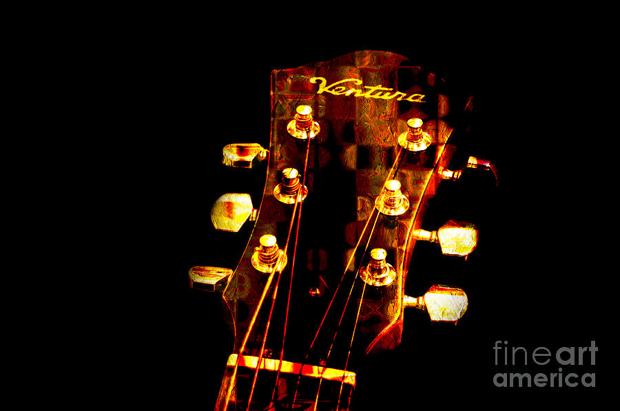 Abstract - Ventura Highway - Guitar - Musician Photograph by Andee Design