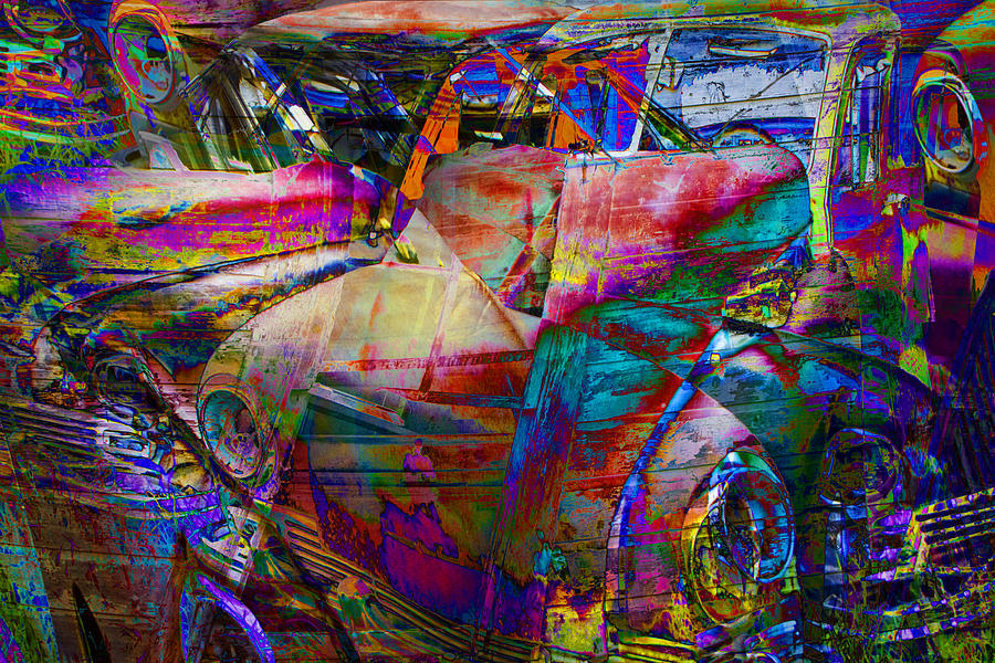 Abstract Vintage Autos Photograph by Randall Nyhof