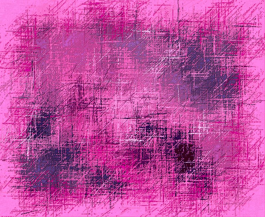 Abstract Violet Burgundy Magenta Painting by L Brown - Fine Art America