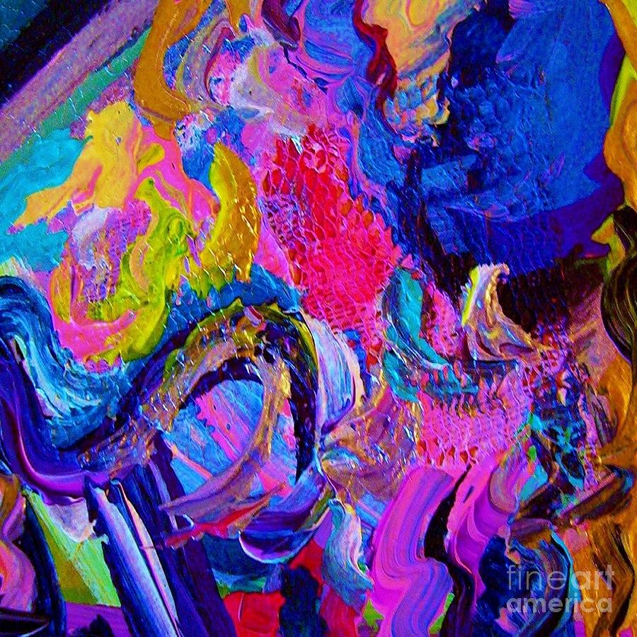 Abstract Viscosity Painting by Eloise Schneider Mote