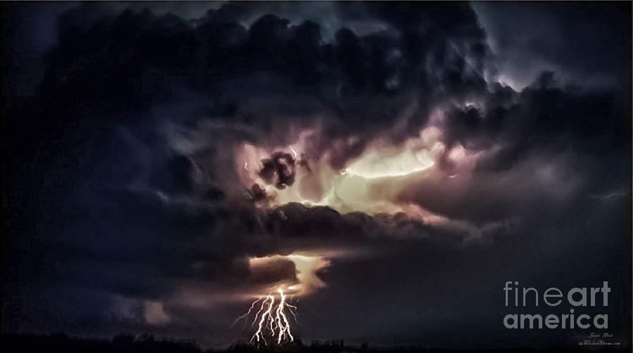 Wicked Photograph - ABSTRACT Wicked Lightning 4 by Jesse Post