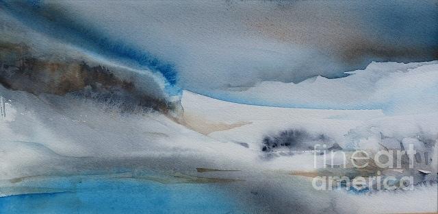 Abstract Winter Painting by Donna Acheson-Juillet