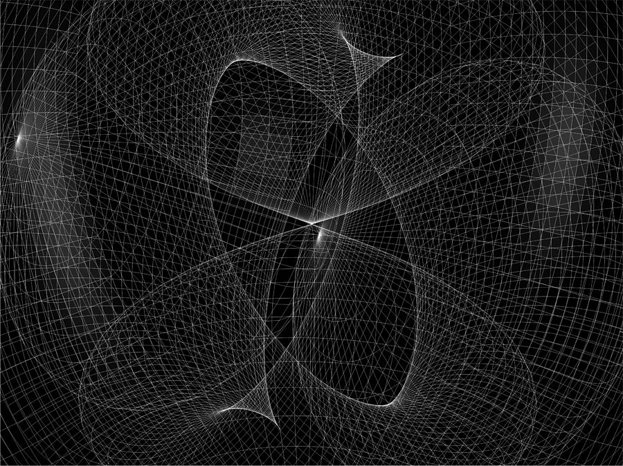 Abstract Wire Net Structure Digital Art by Nenad Cerovic | Fine Art America