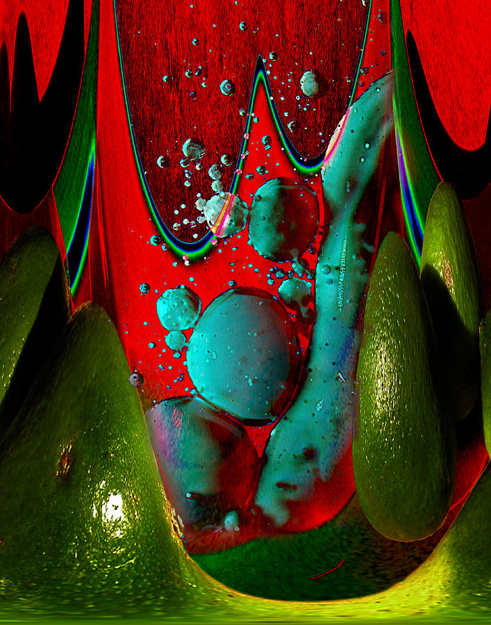 Abstract With Lime Photograph by Jim Painter