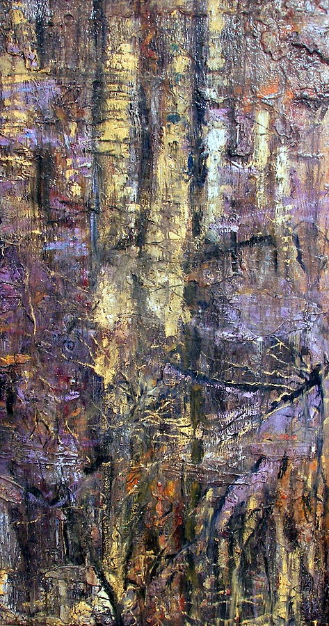 Abstract Woods Painting by Patricia Trudeau