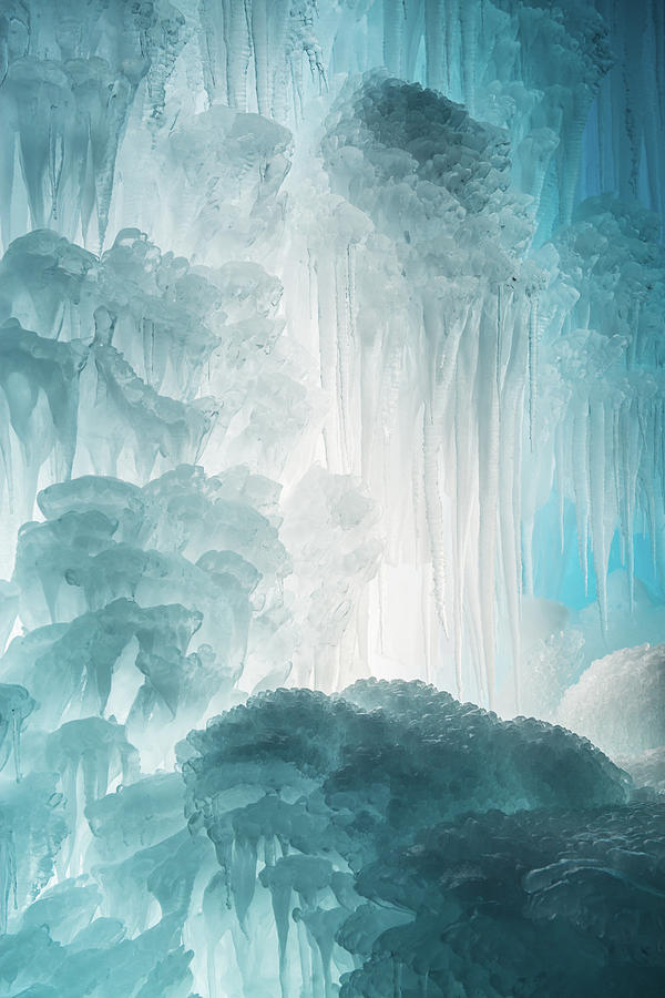Abstracted Forms Of Frozen Ice Photograph by Photo By Sam Scholes