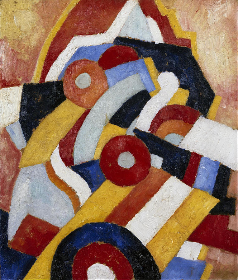 Abstraction Painting by Marsden Hartley