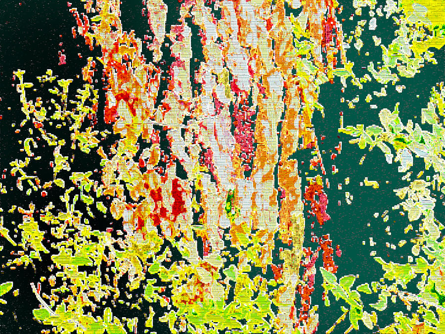 Abstraction of Tree Stump Digital Art by John Lautermilch