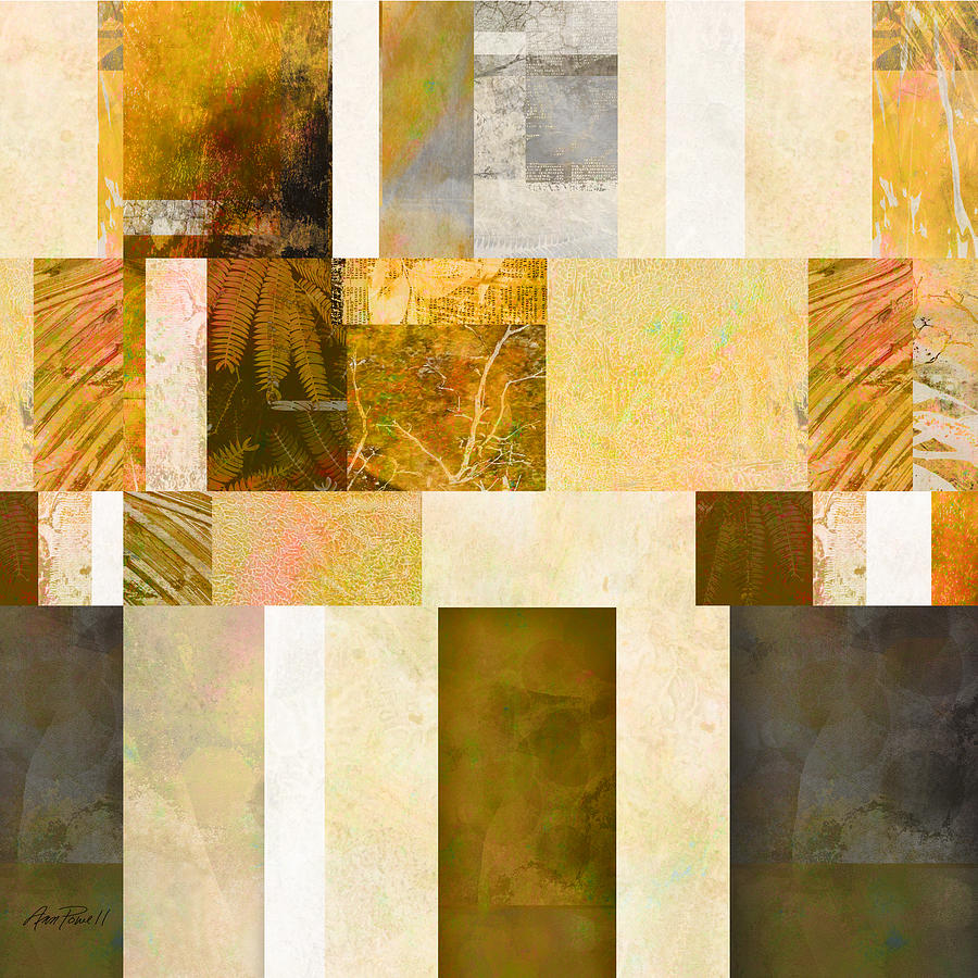 Abstract Digital Art - Abstraction On A Square Two  by Ann Powell