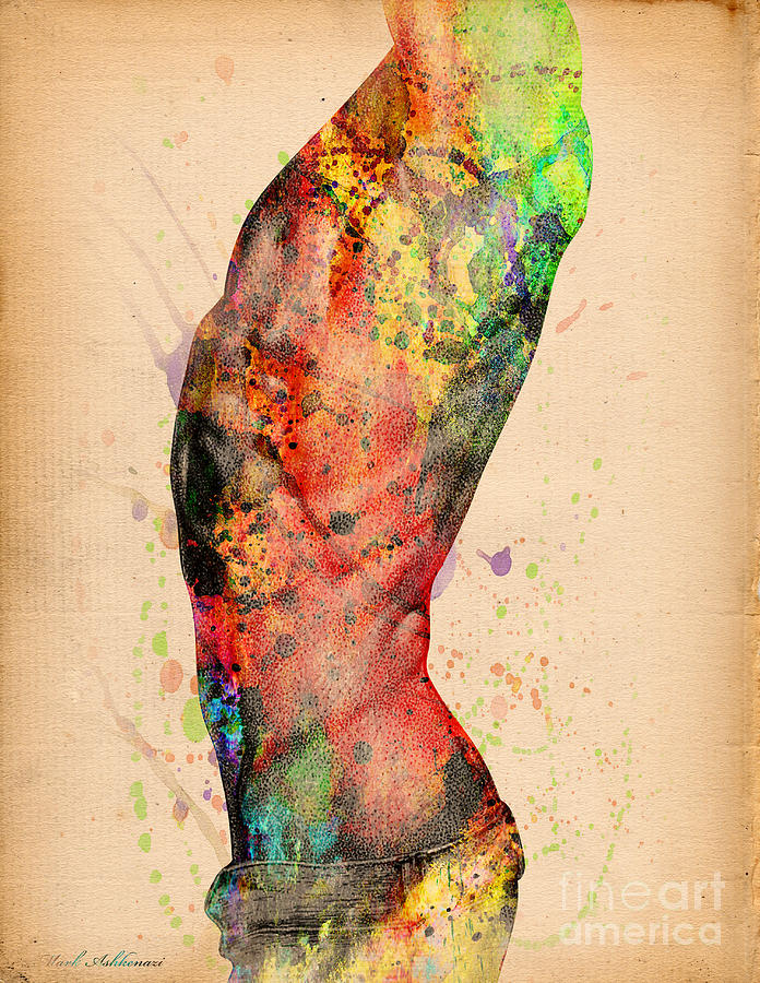 Abstractiv Body - 3 Digital Art by Mark Ashkenazi