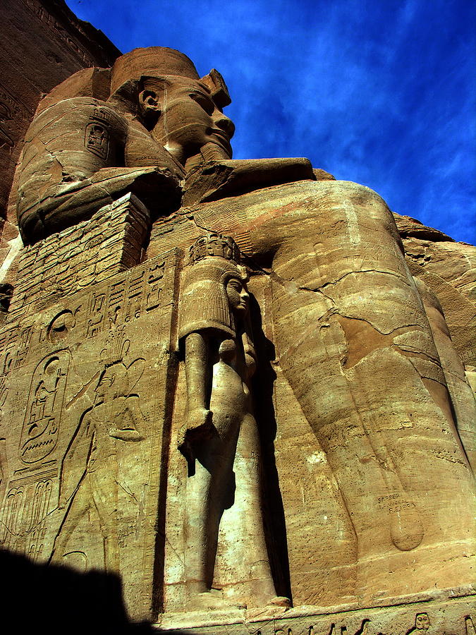 Abu Simbel - Ramses II and Cleopatra - Egypt Photograph by Jacqueline M Lewis