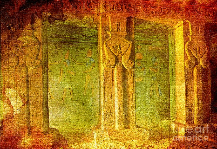 Abu Simbel Hathor Digital Art by Steven  Pipella