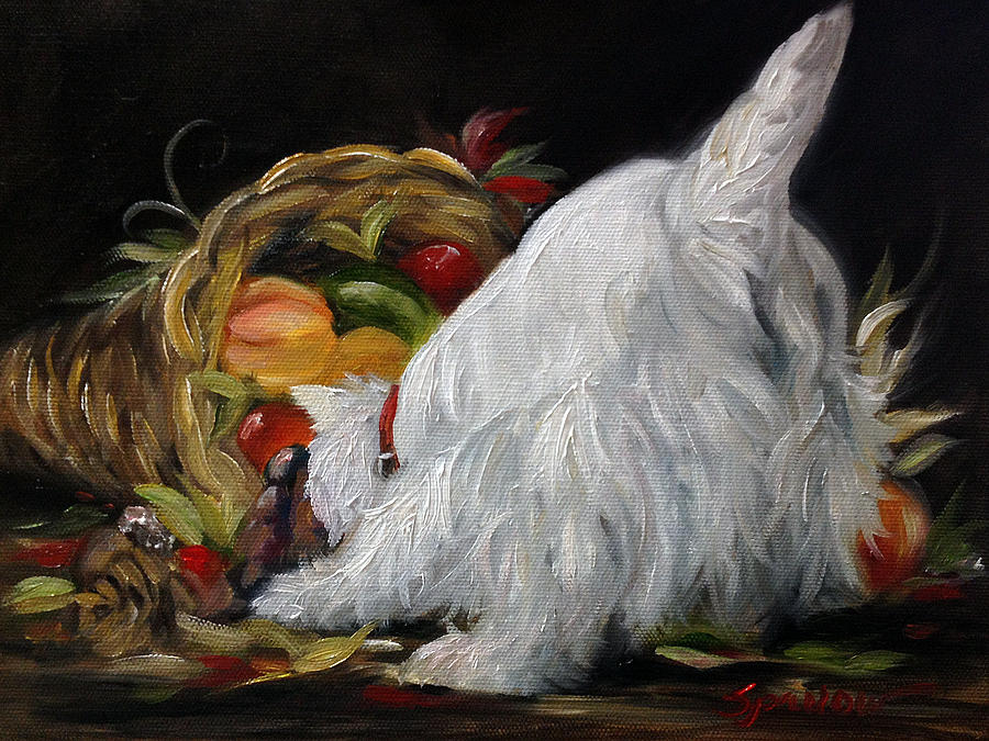 Thanksgiving Painting - Abundance by Mary Sparrow