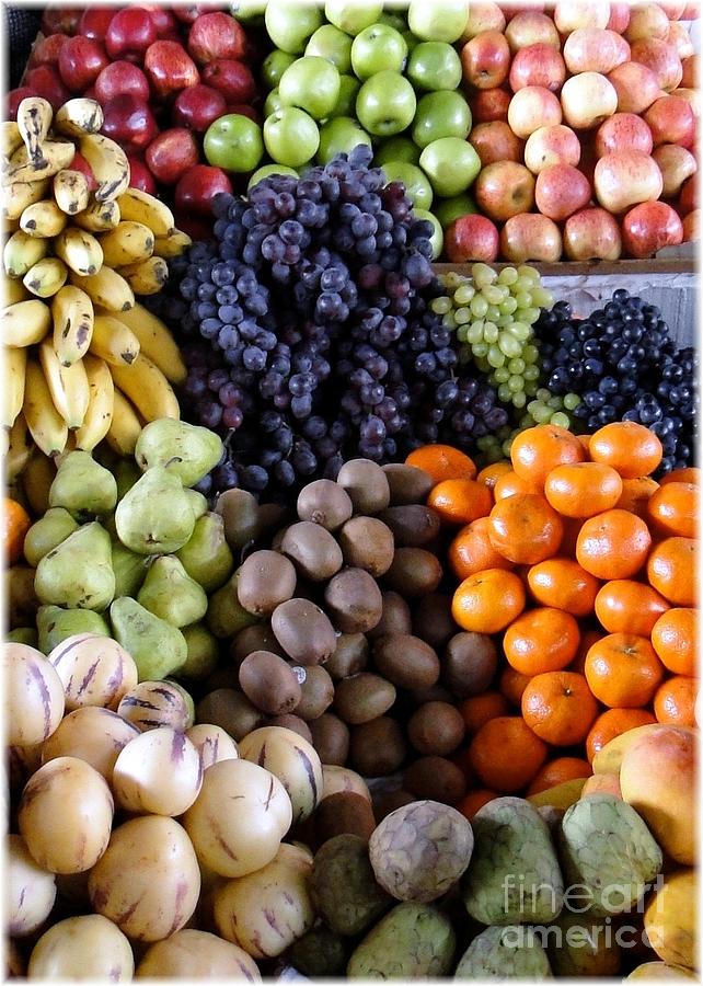 Fruit Photograph - Abundancia del Mercado by Barbie Corbett-Newmin