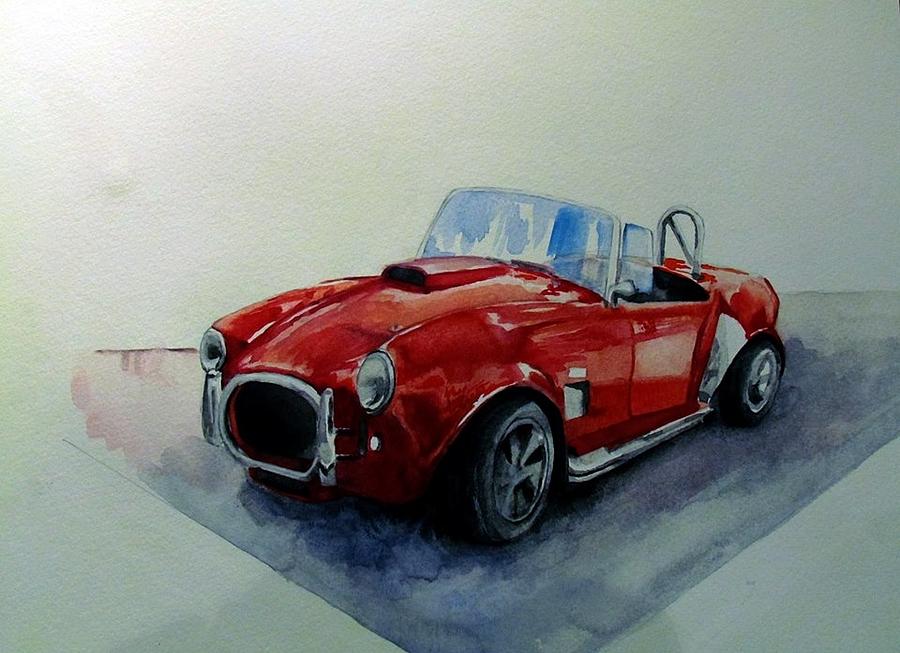 Car Painting - AC Cobra by Nicole Lane