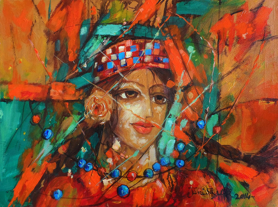Ac-nal-003 Painting by Nisar Ali