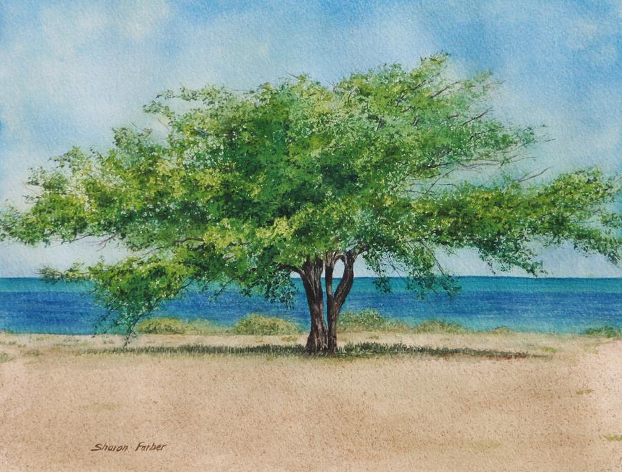 Tree Painting - Acacia Tree by Sharon Farber