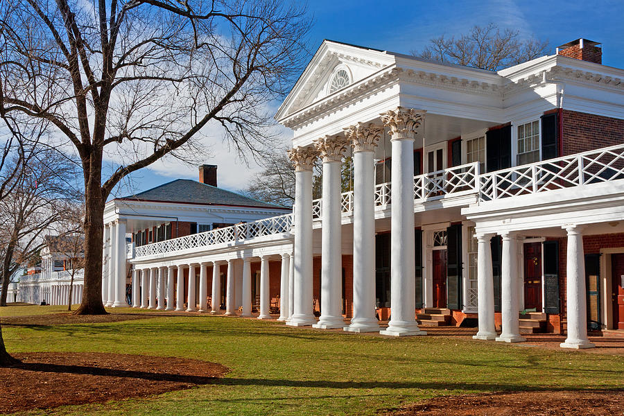 Academical Village at the University of Virginia Photograph by Melinda Fawver