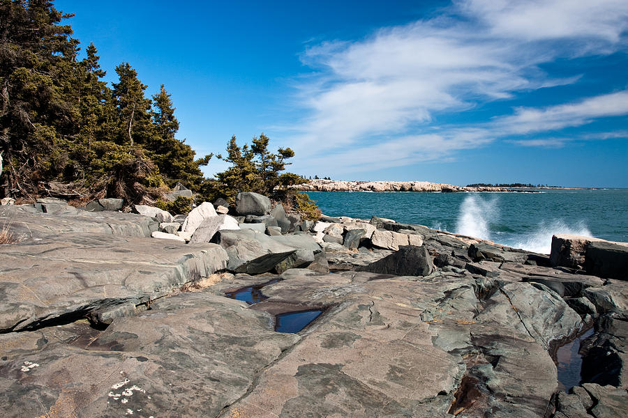 Acadia Coast at Schoodic Point 4645 Photograph by Brent L Ander