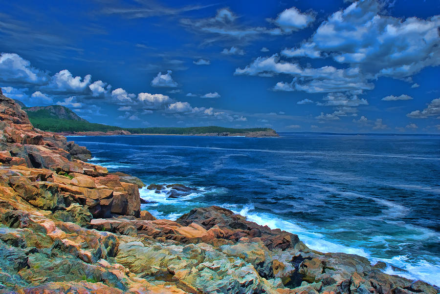 Acadia National Park Coastline Photograph by Allen Beatty