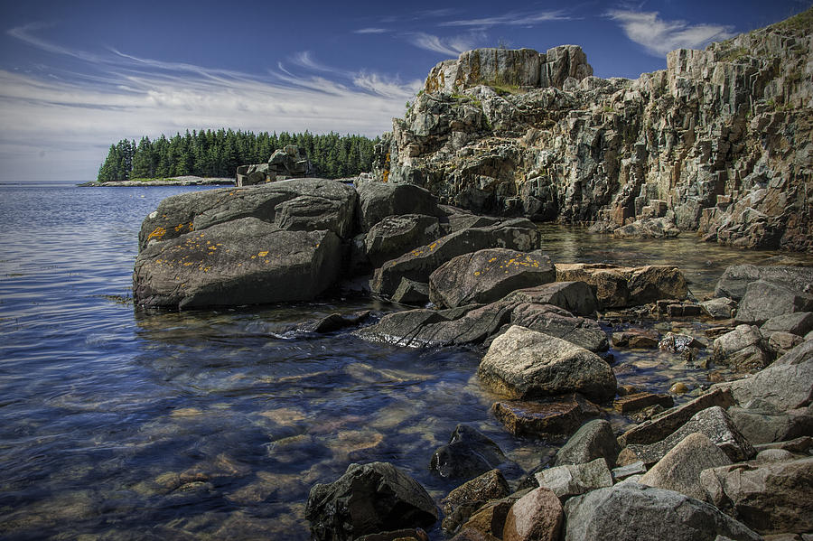 Acadia National Park Shoreline Rock Formations Photograph by Randall Nyhof