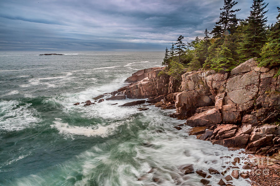 Acadia Storm Waves Photograph by Susan Cole Kelly